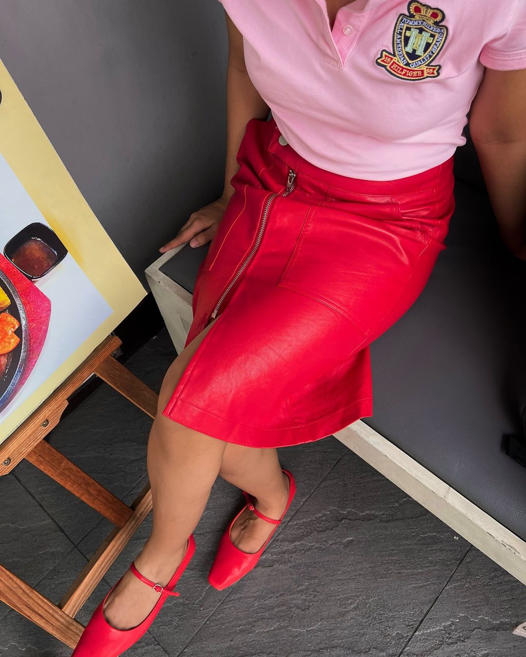 Roberta Mary Janes in Red