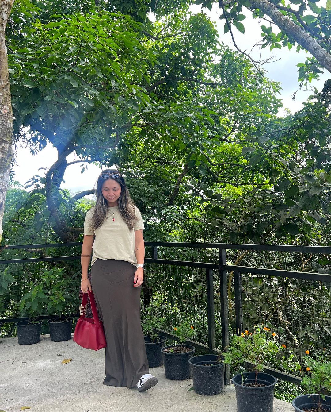 Medium Micro Bag in Maroon (On Hand)