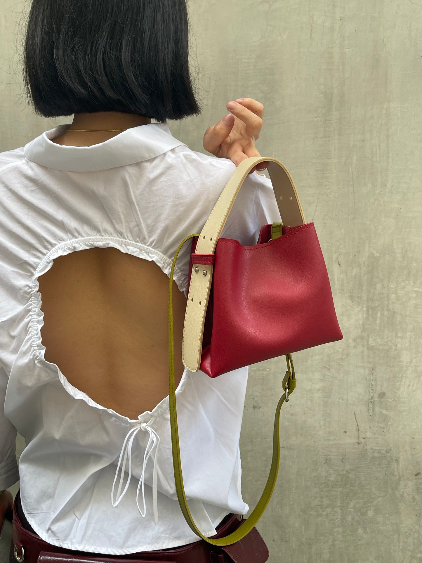 Original Micro Bag in Multi-Colored Maroon (On Hand)