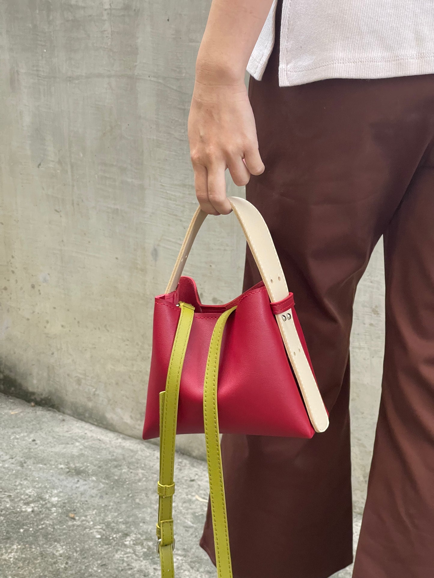 Original Micro Bag in Multi-Colored Maroon (On Hand)