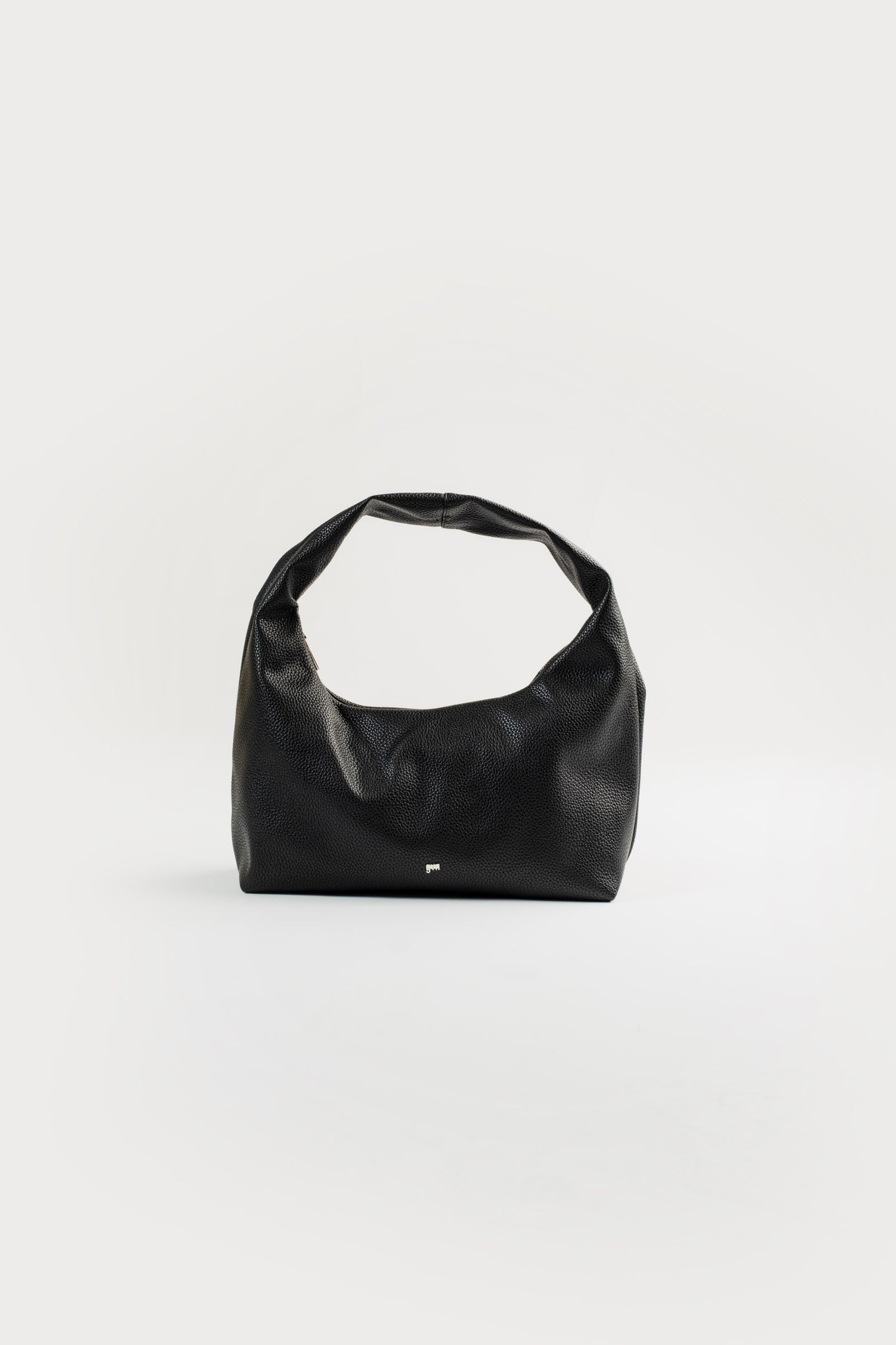 Medium Hobo Bag in Charcoal (Heavy Pebbled)