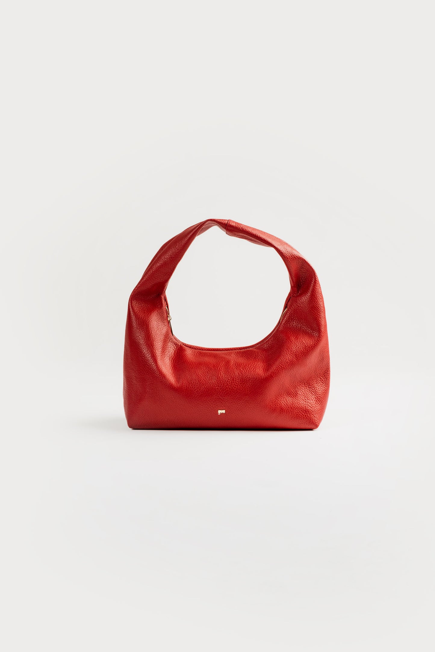 [ON HAND] Medium Hobo Bag in Tomato (Heavy Pebbled)