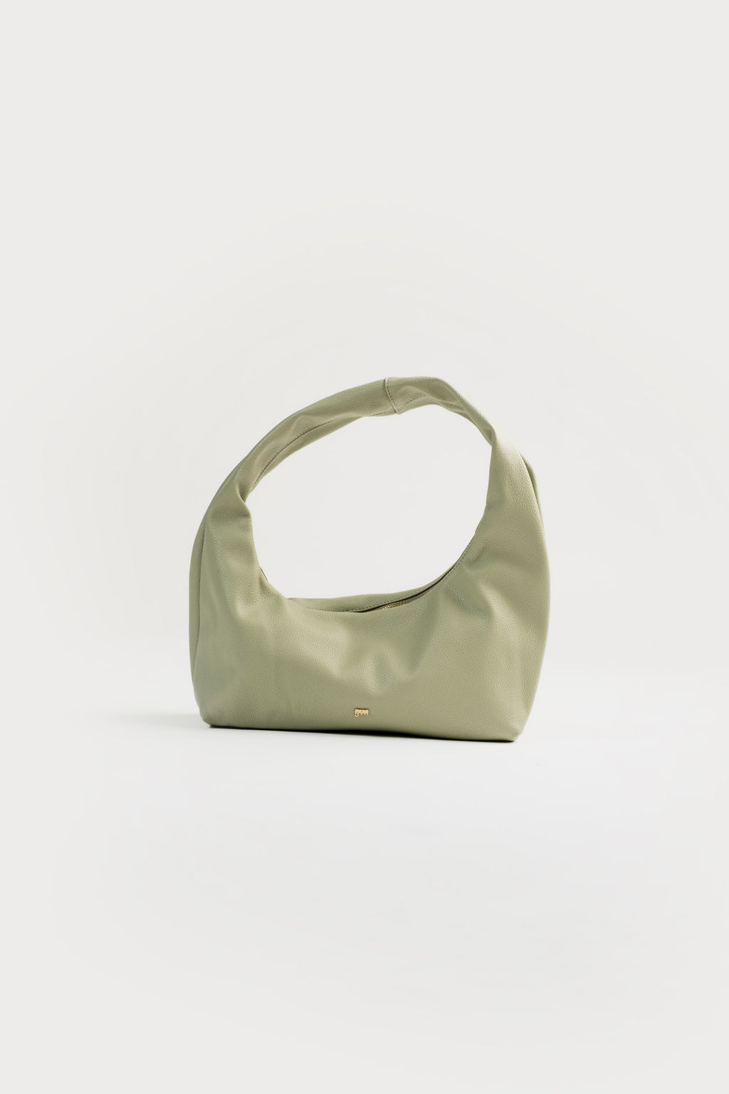 Small Hobo Bag in Sage (Light Pebbled)