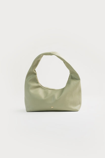 [ON HAND] Medium Hobo Bag in Sage (Light Pebbled)