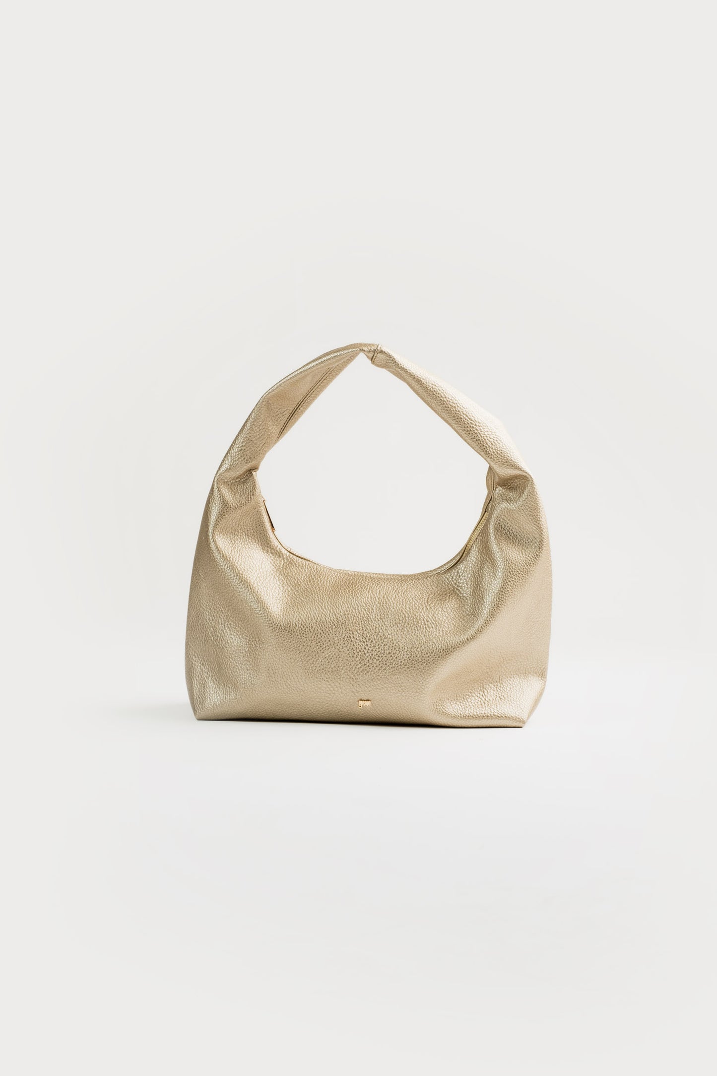 [ON HAND] Medium Hobo Bag in Gold (Heavy Pebbled)