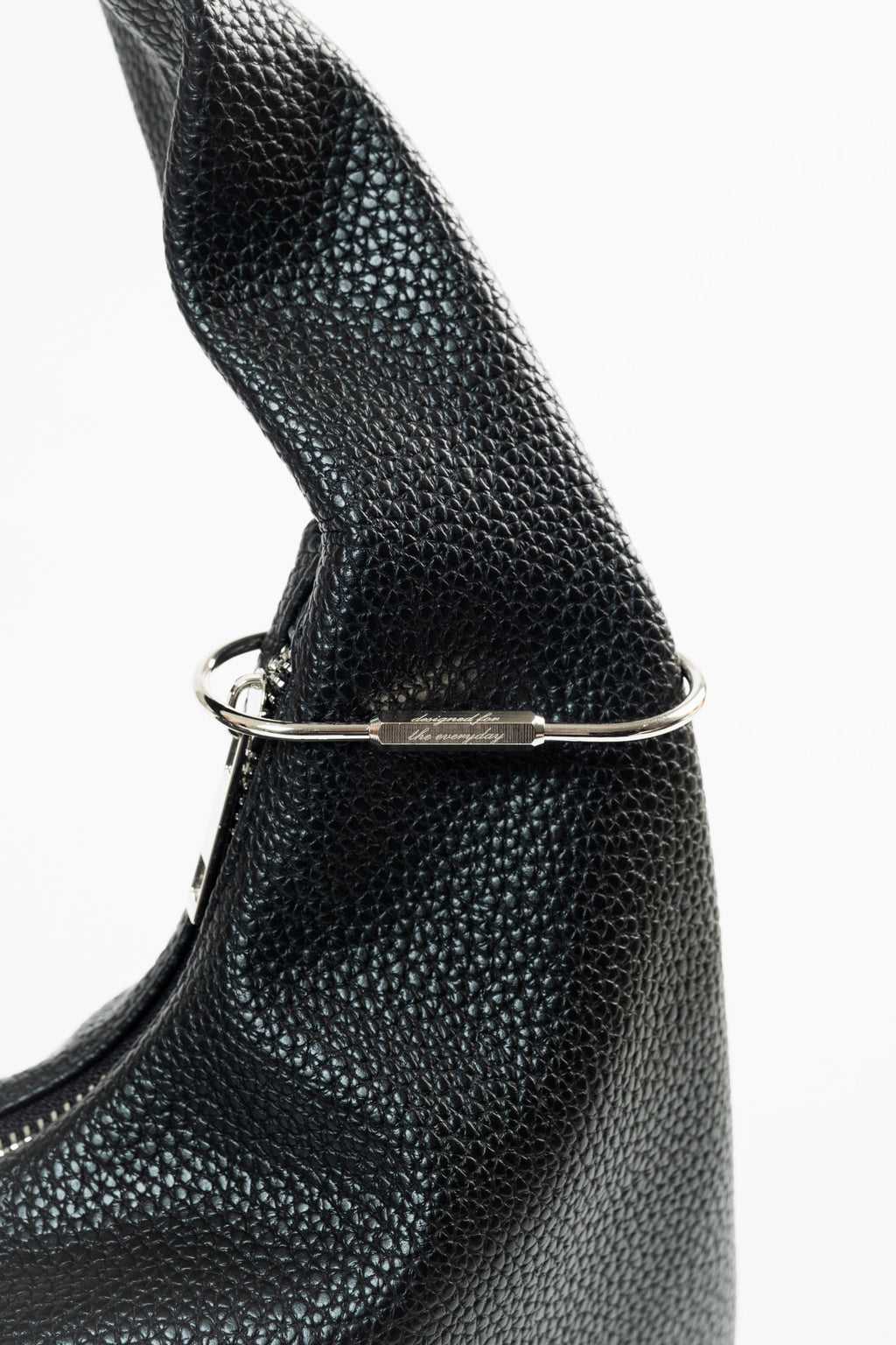 Large Hobo Bag in Metallic Pink (Heavy Pebbled)