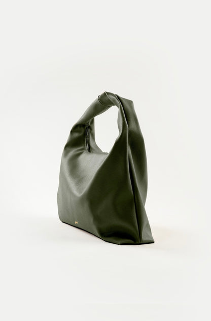 [PRE-ORDER] Large Hobo Bag in Moss (Heavy Pebbled)