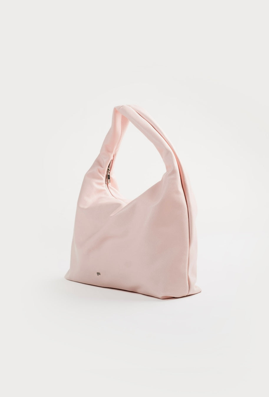 Large Hobo Bag in Blush (Light Pebbled)