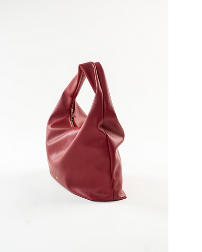 [ON HAND] Large Hobo Bag in Chili (Heavy Pebbled)