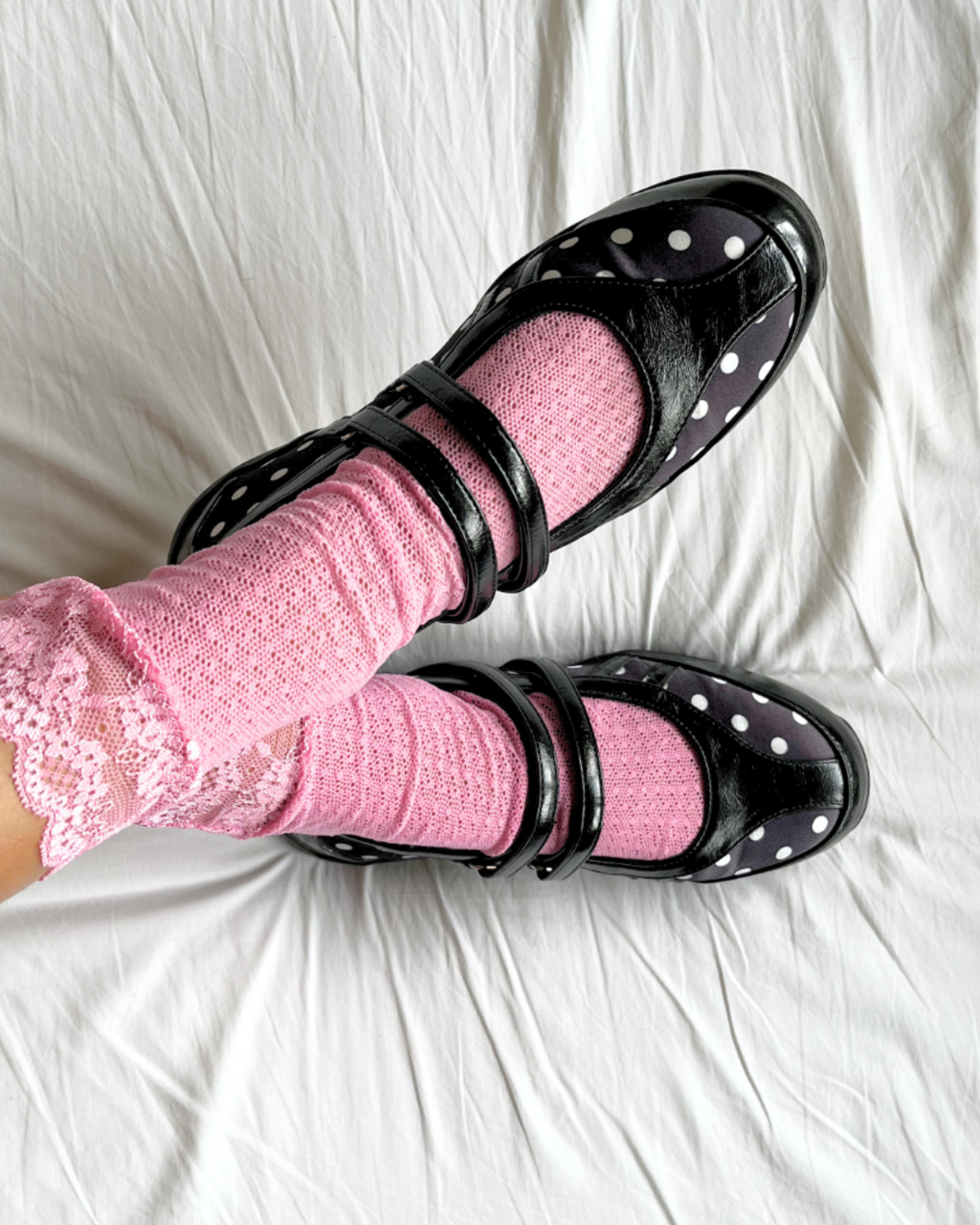 Ballet Sneakers in Ash Polka