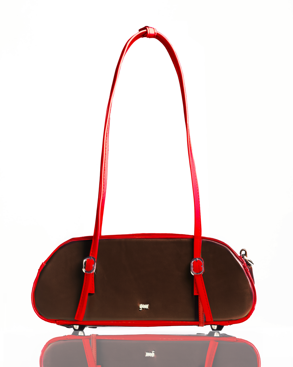 Soft Baguette Bag in Two-Tone Cayenne (Matte)