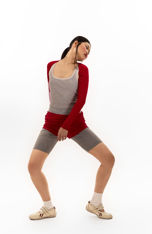 Ballet Sneakers in Brick