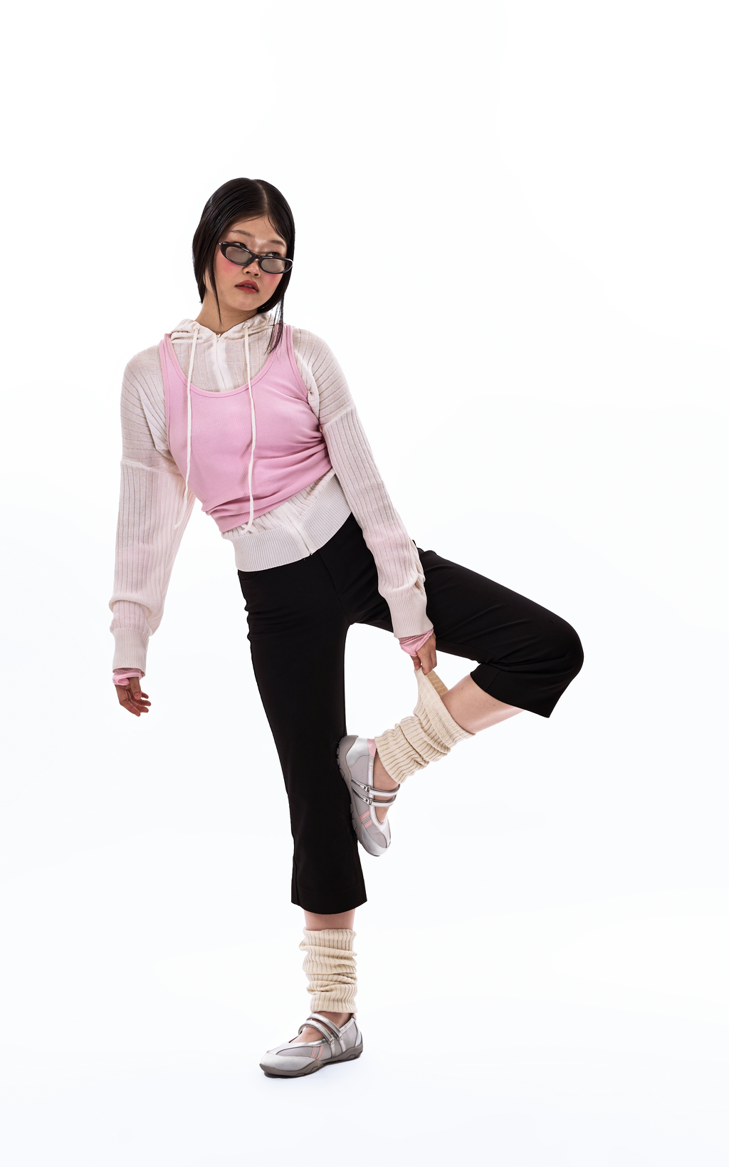 Ballet Sneakers in Chrome