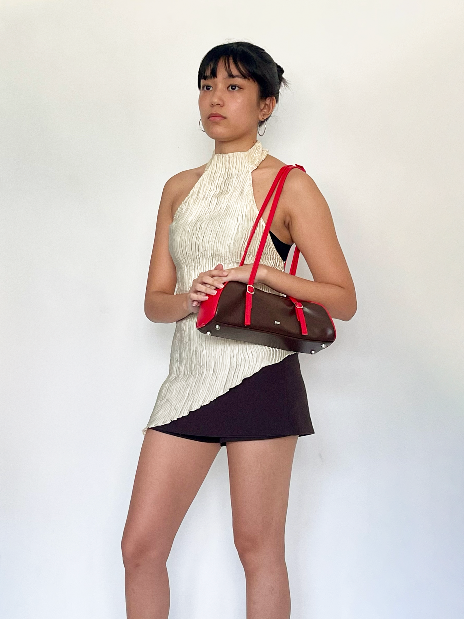 Soft Baguette Bag in Two-Tone Cayenne (Matte)