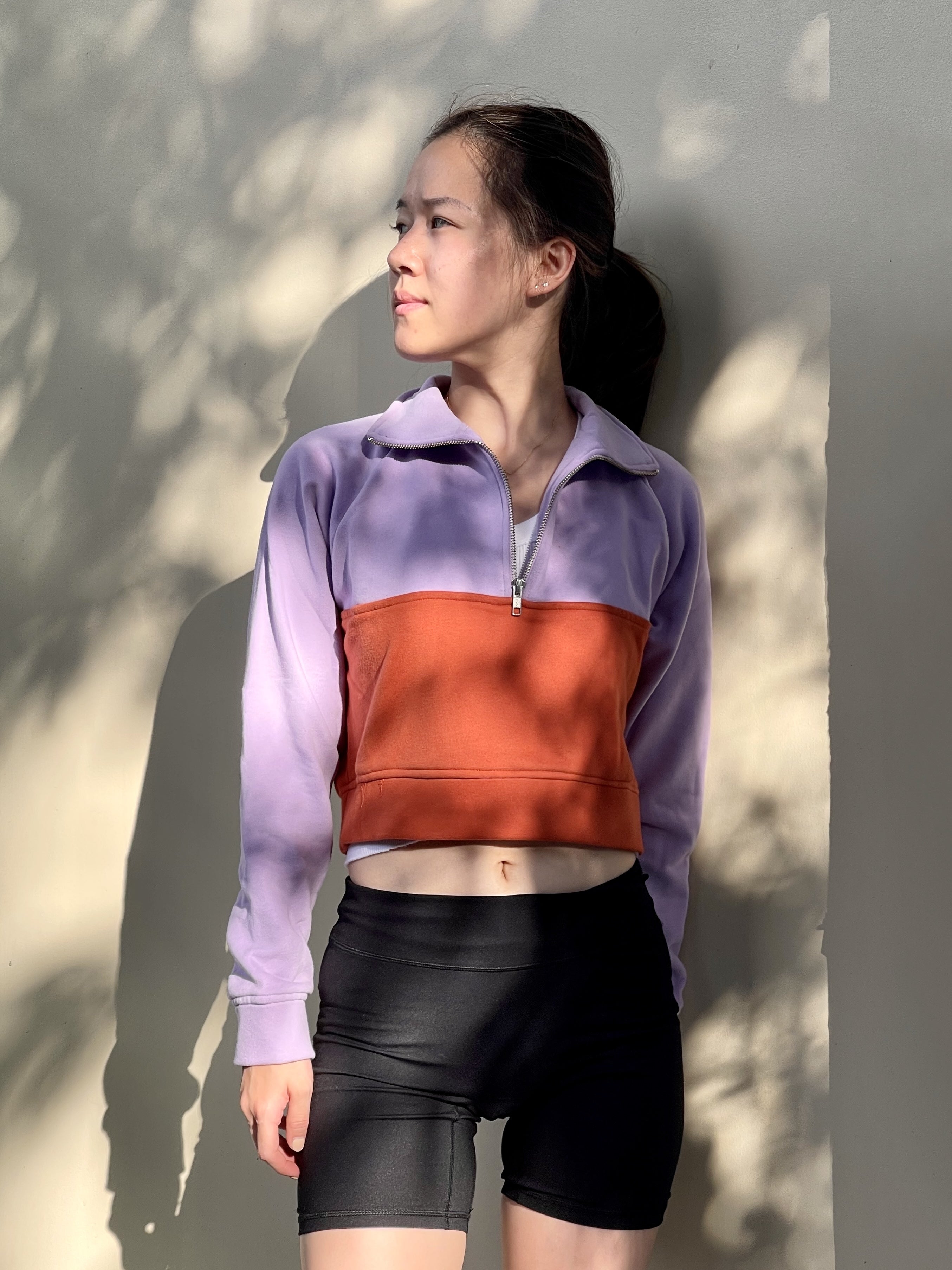 Cropped Half-Zip Pullover