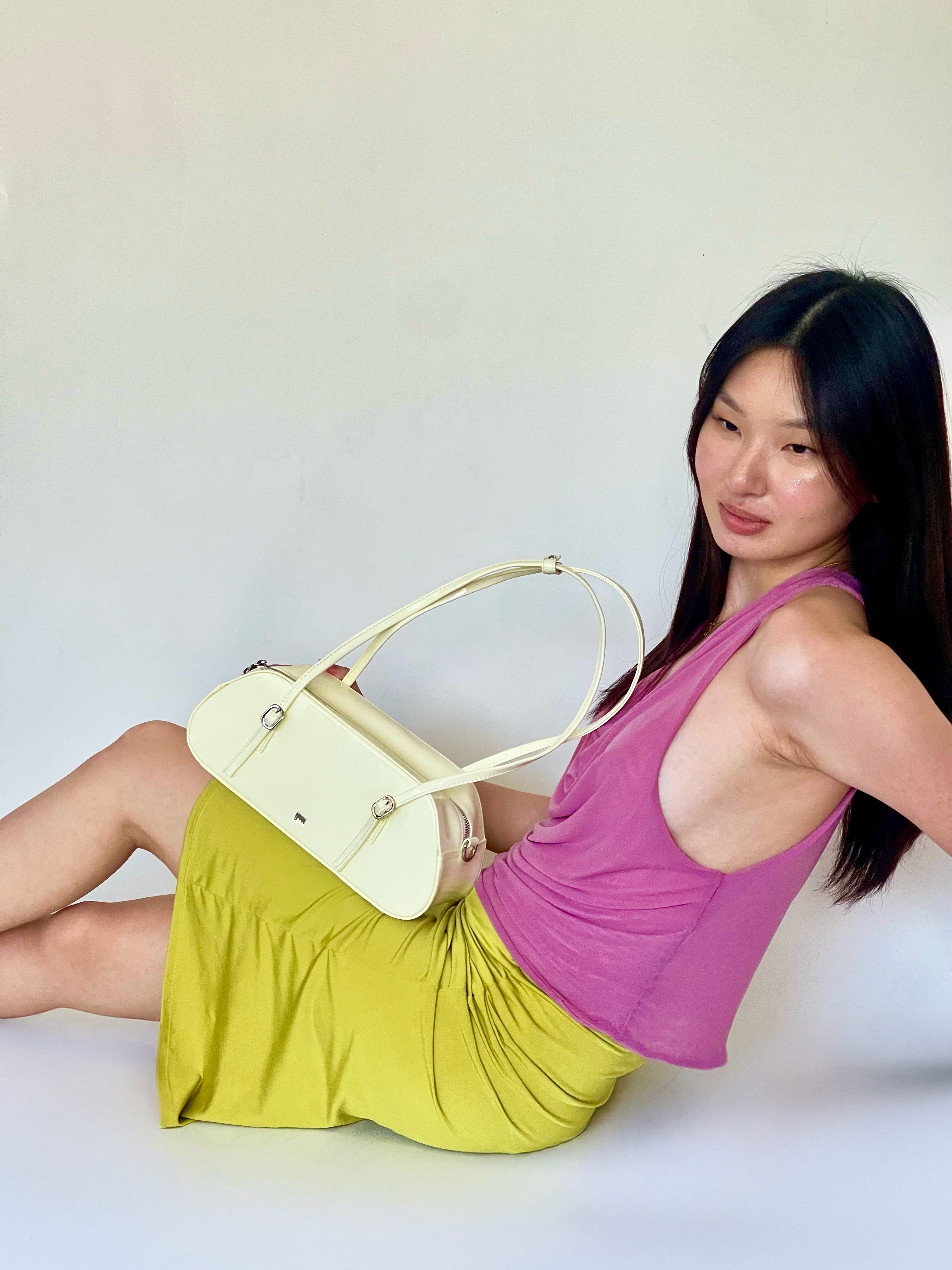 Baguette Bag in Eggshell (Patent)