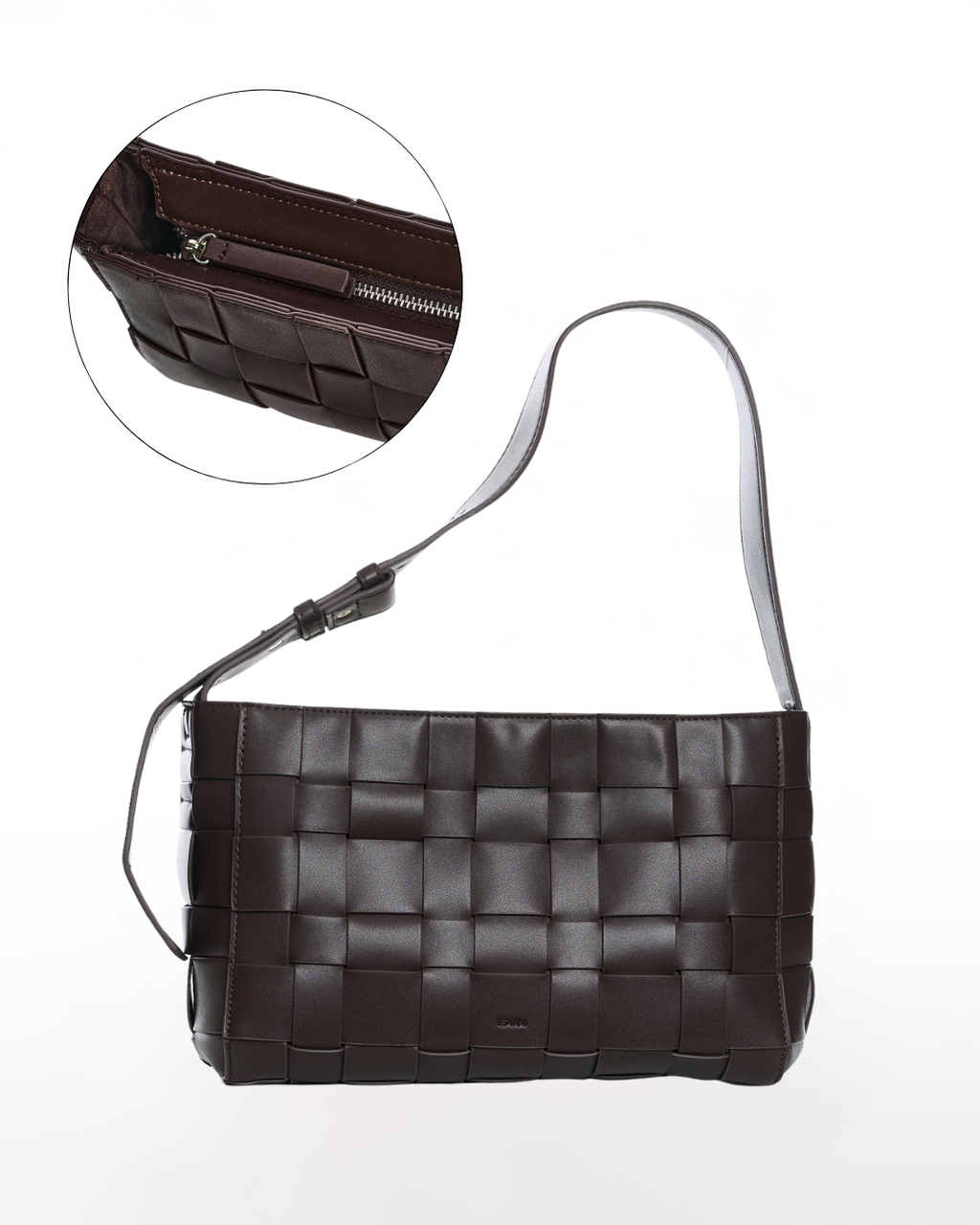 Medium Woven Frame Bag in Espresso (2.0)