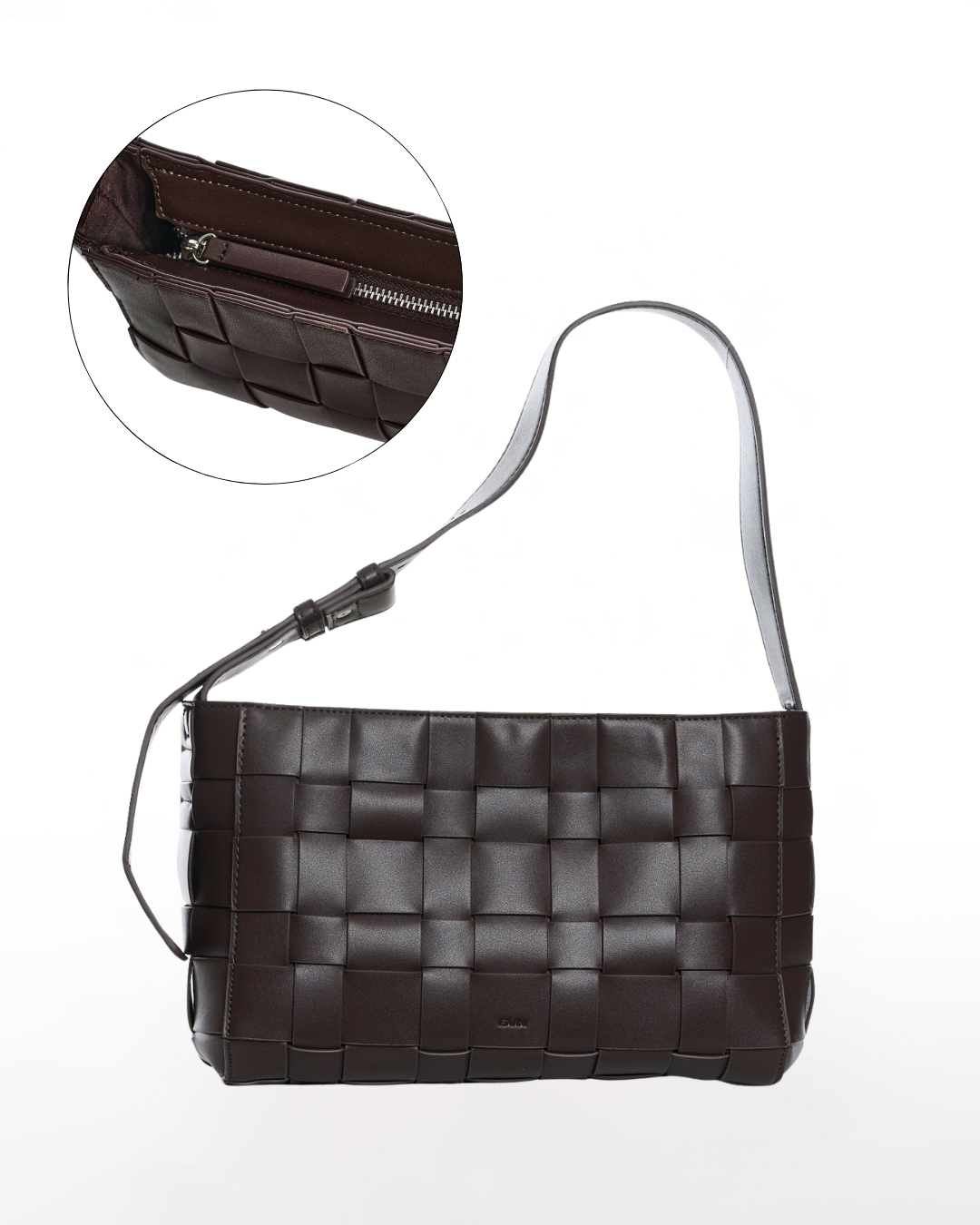 Medium Woven Frame Bag in Espresso (2.0)