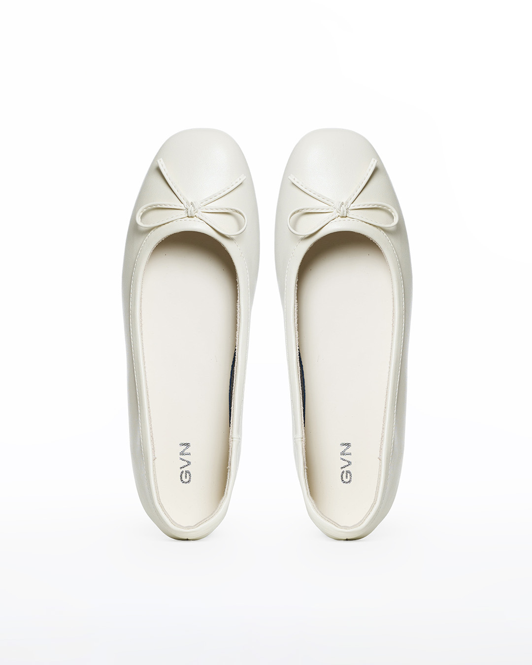 Ballet Flats in Eggshell