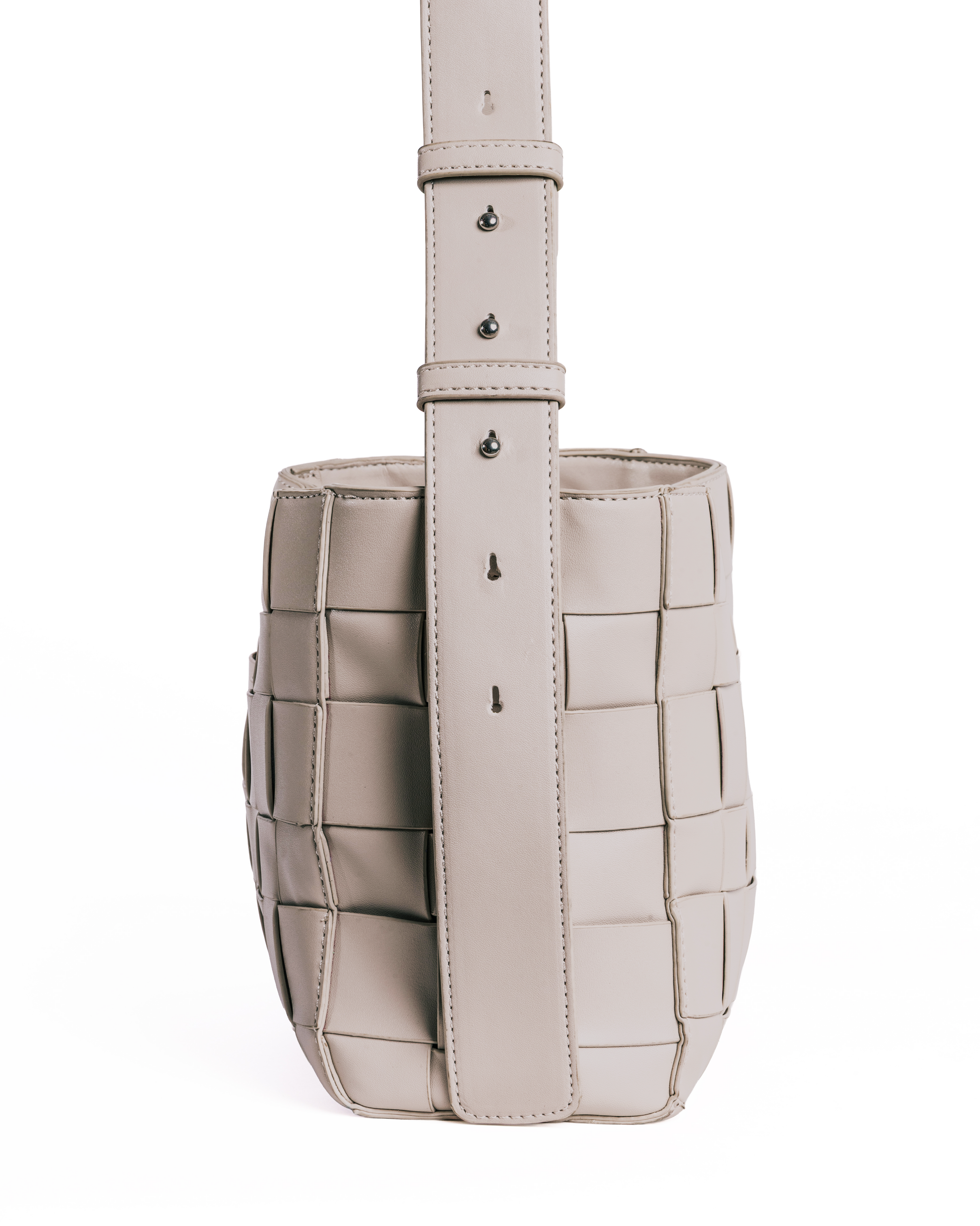 Medium Woven Frame Bag in Bone