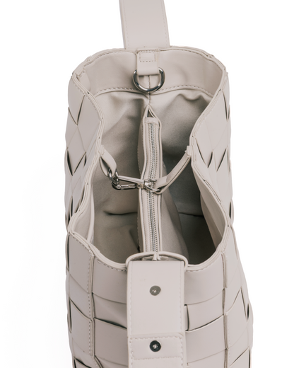 [ON HAND] Woven Frame Bag in Bone