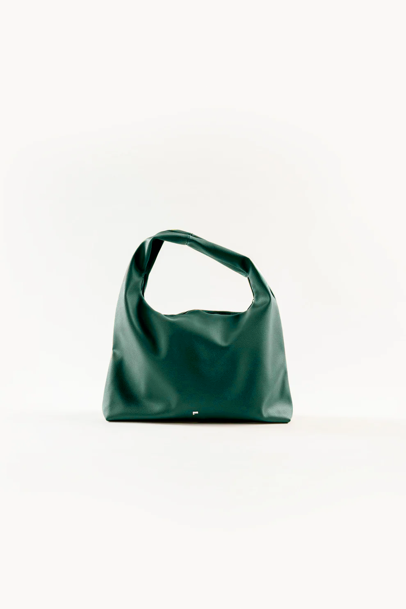 Large Hobo Bag in Pine Green (Light Pebbled)