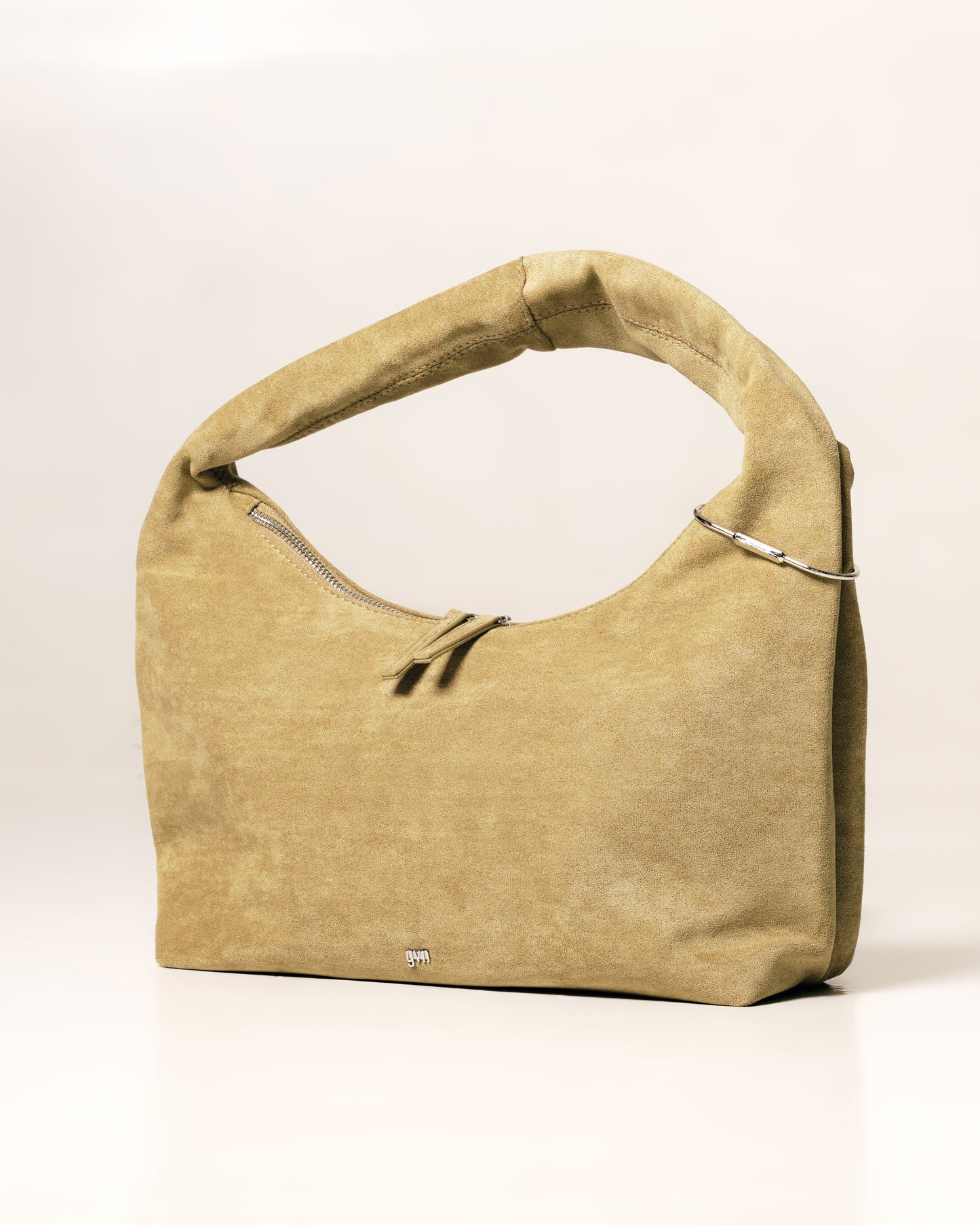 [ON HAND] Medium Hobo Bag in Suede Khaki