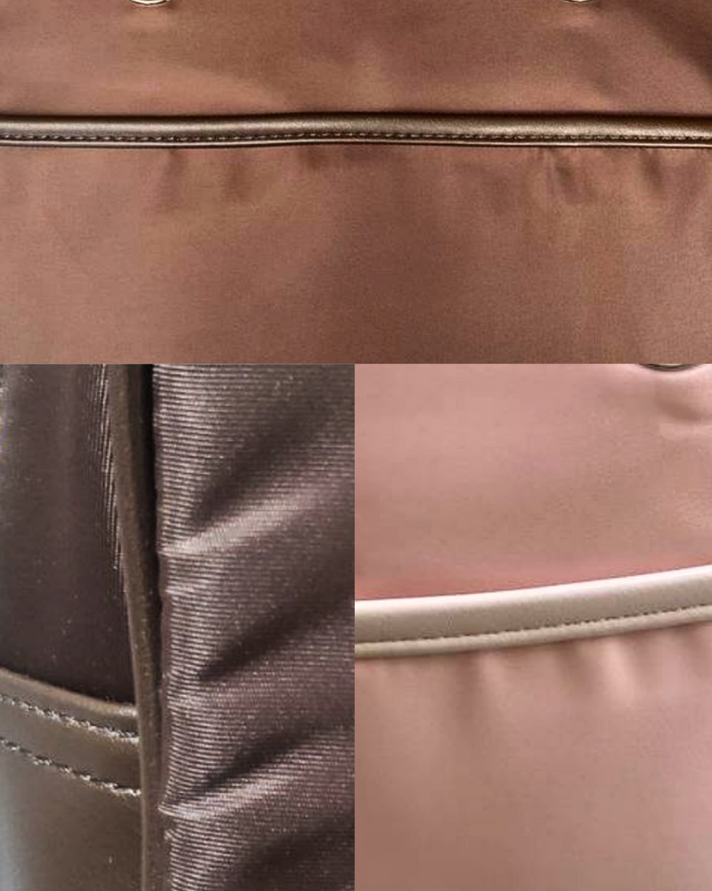 Small Nylon Bowler Bag in Slate