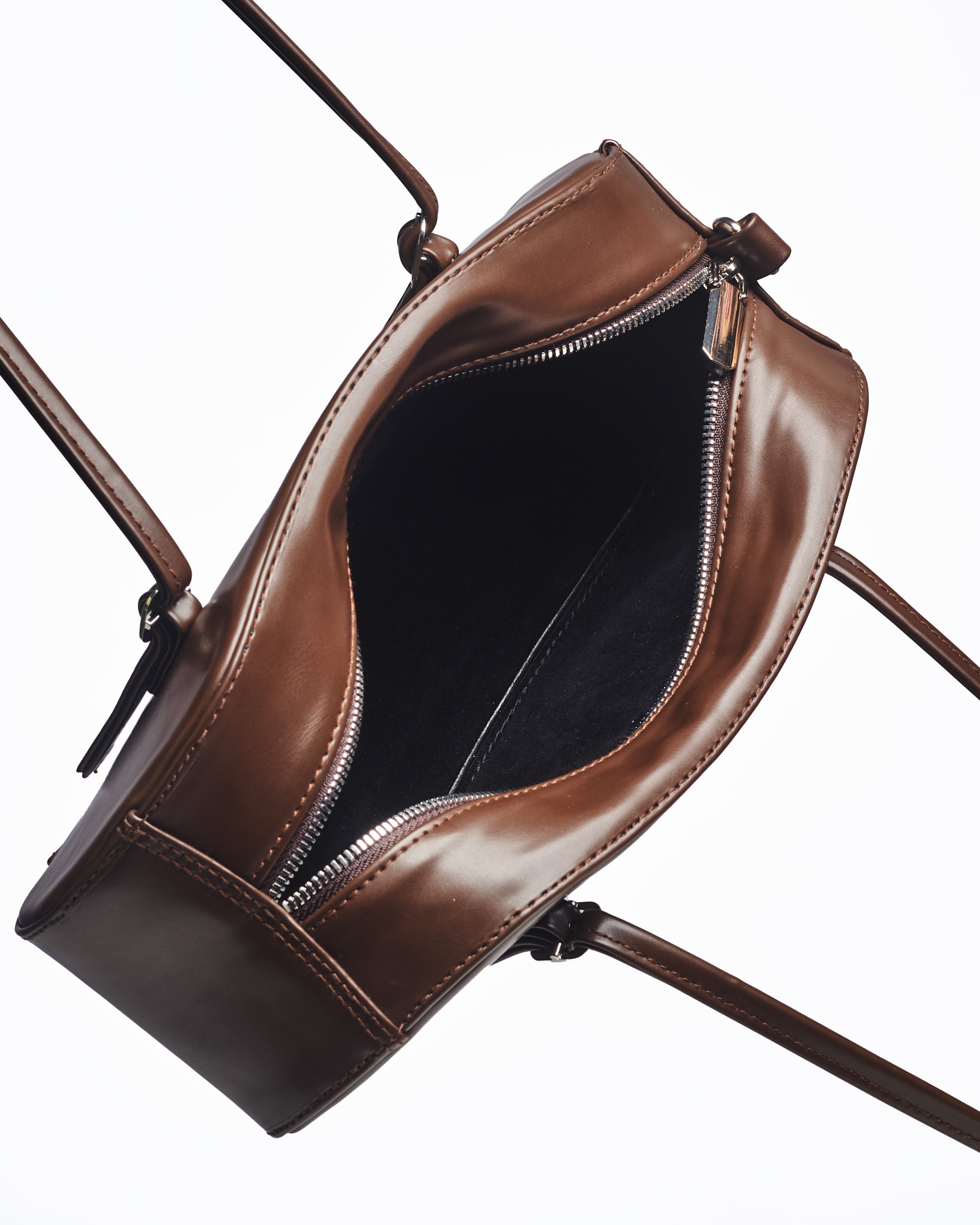 Baguette Bag in Burgundy (Patent)