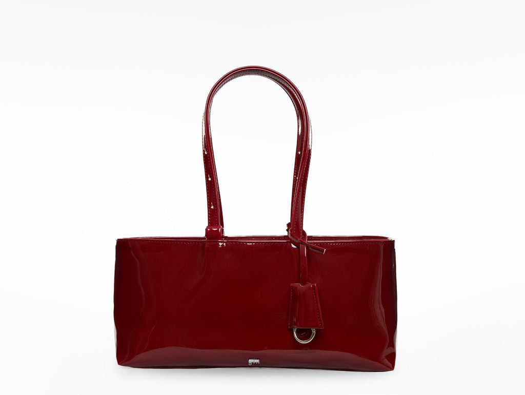 Holiday Bag in Patent Burgundy