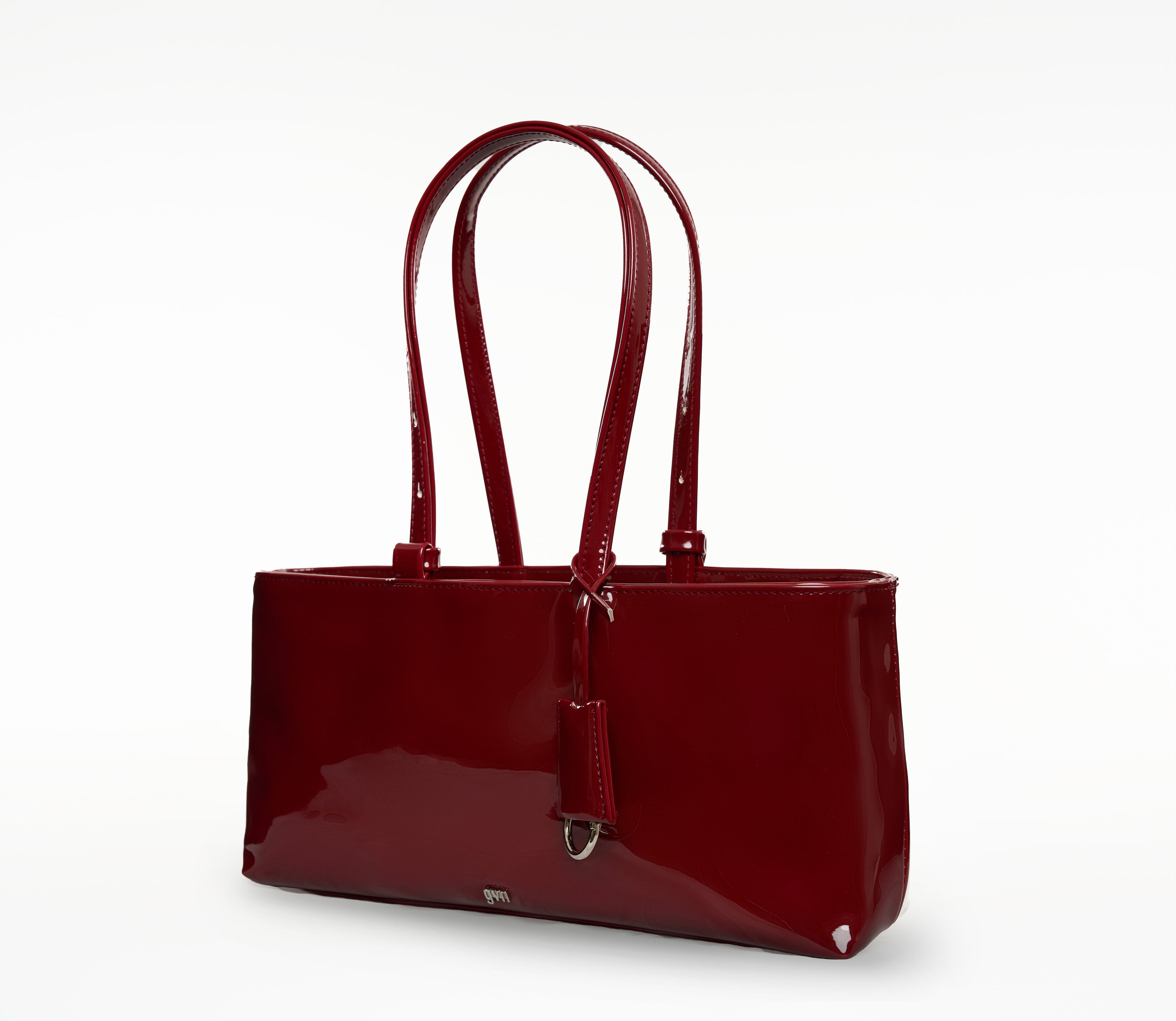 Holiday Bag in Patent Burgundy