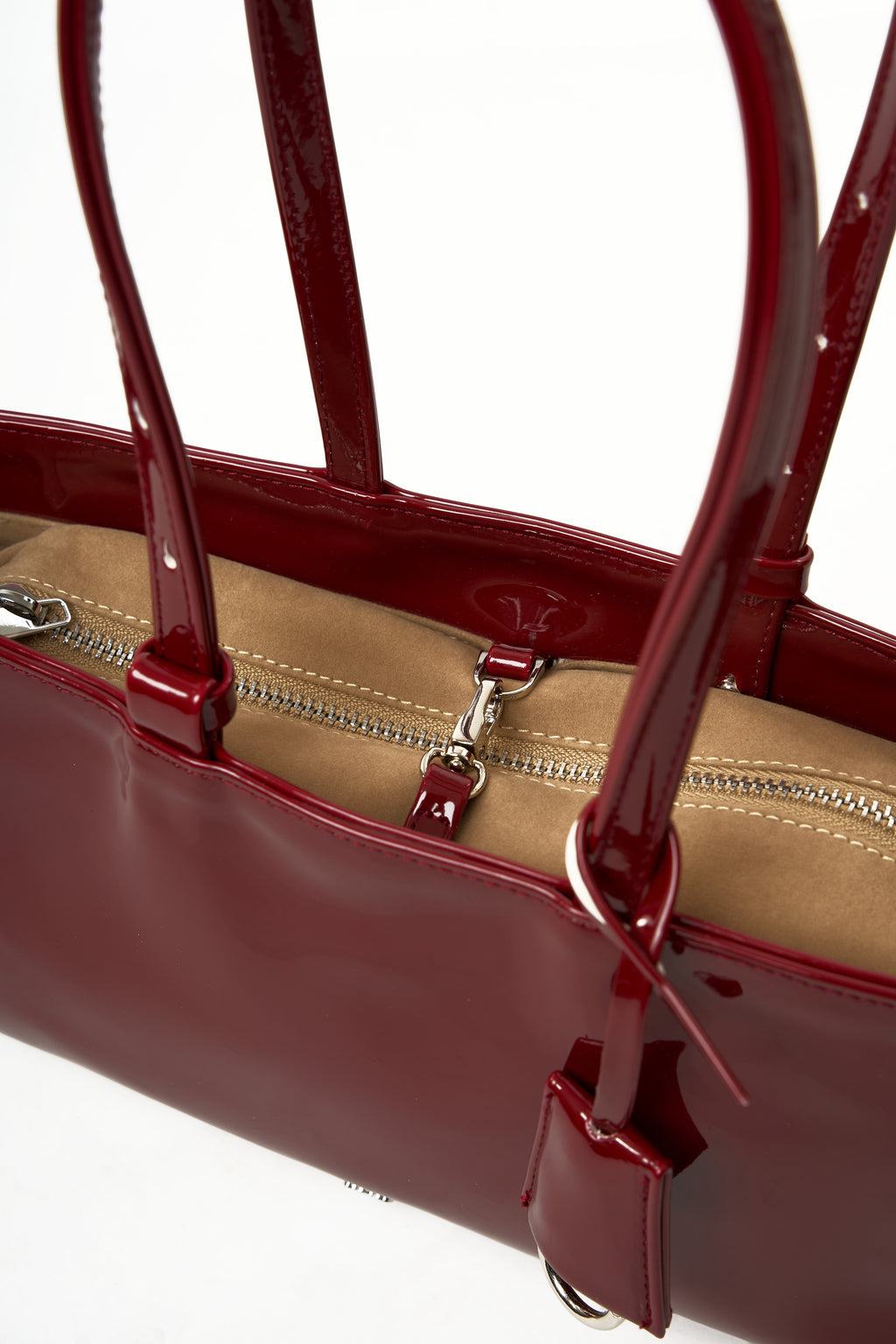 Holiday Bag in Patent Burgundy