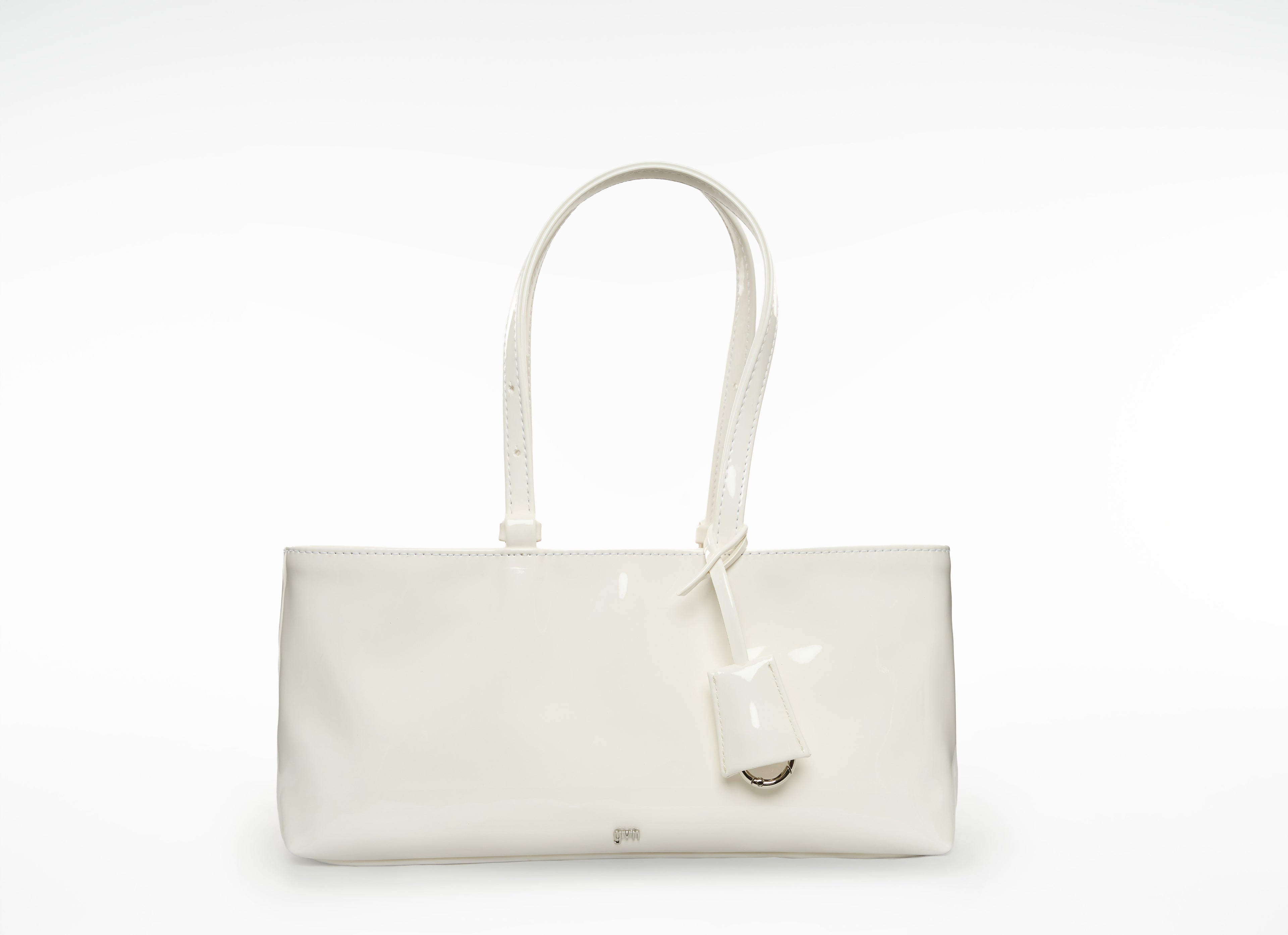 Holiday Bag in Patent Chalk