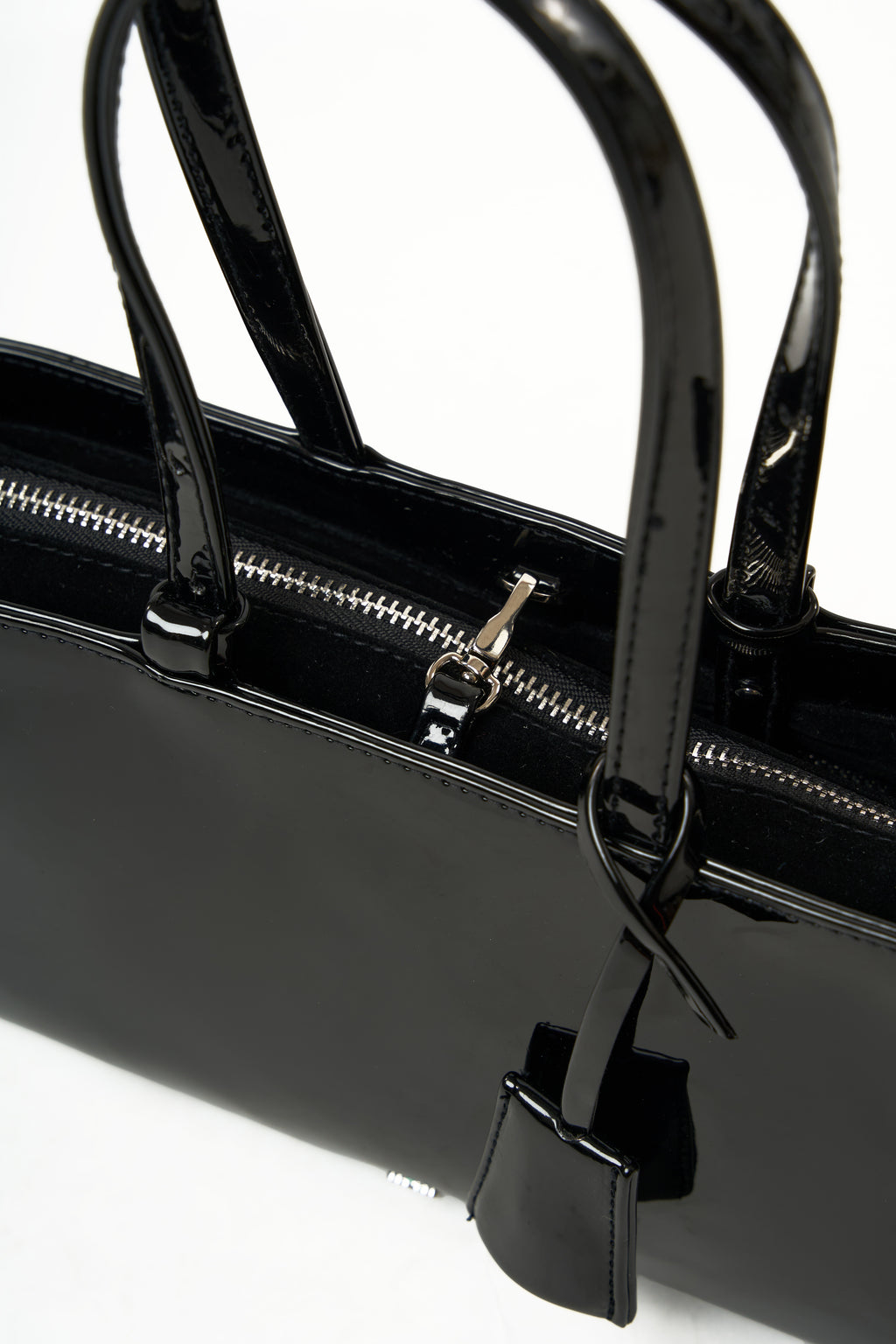 Holiday Bag in Patent Charcoal