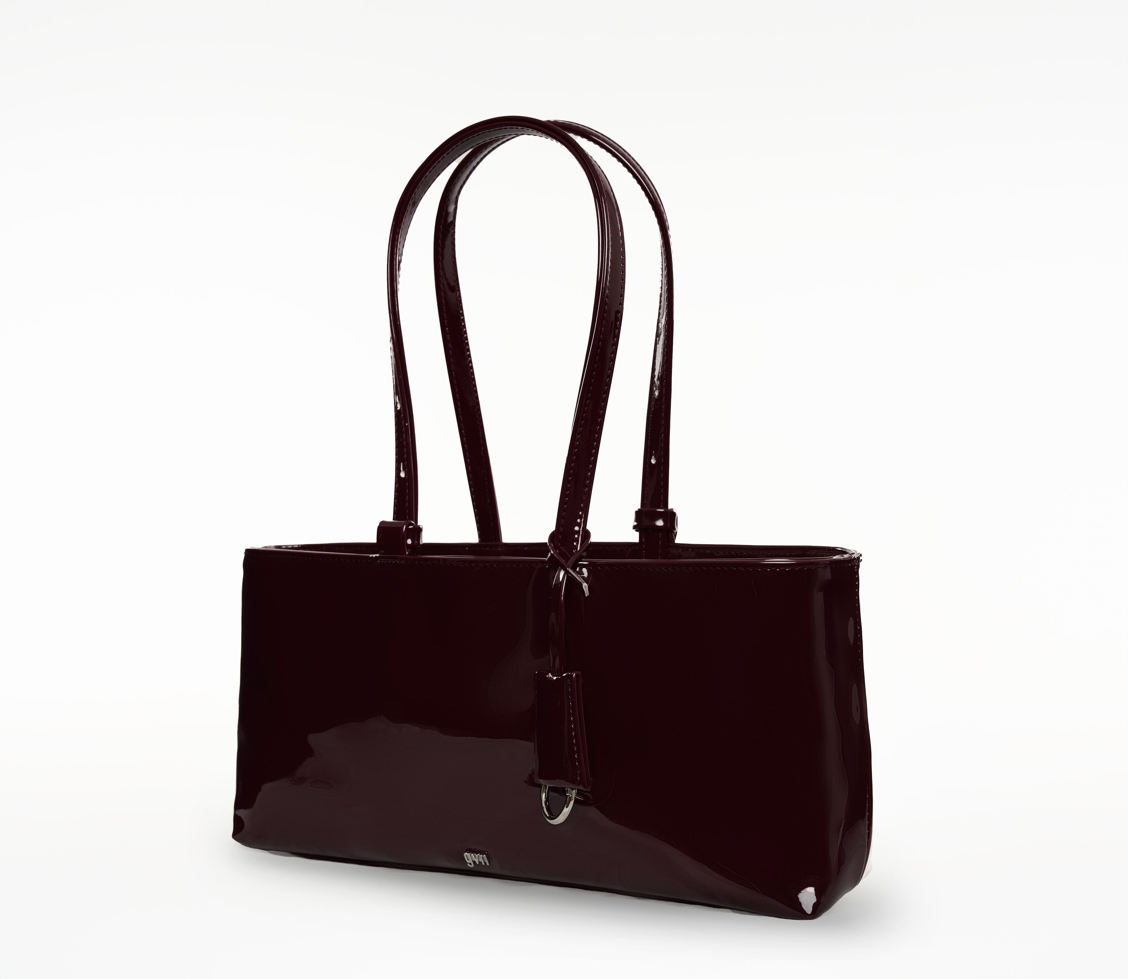 Holiday Bag in Patent Espresso