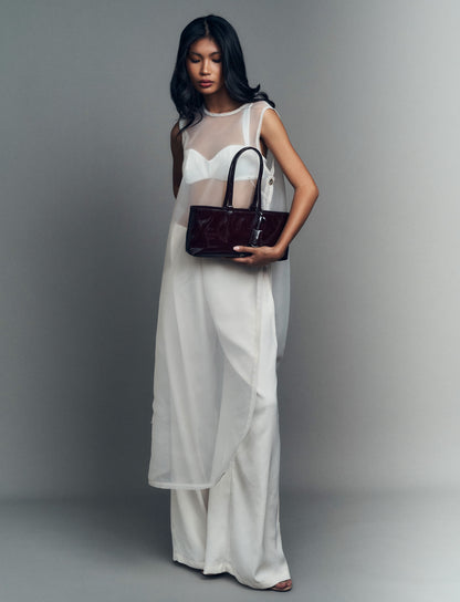 [ON HAND] Holiday Bag in Patent Espresso