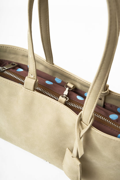 [ON HAND] Holiday Bag in Suede Bone