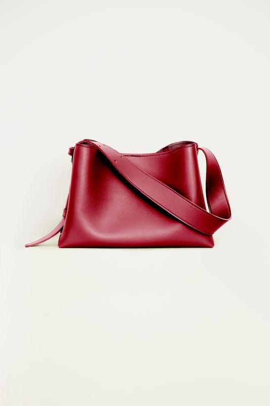 Medium Micro Bag in Maroon (On Hand)