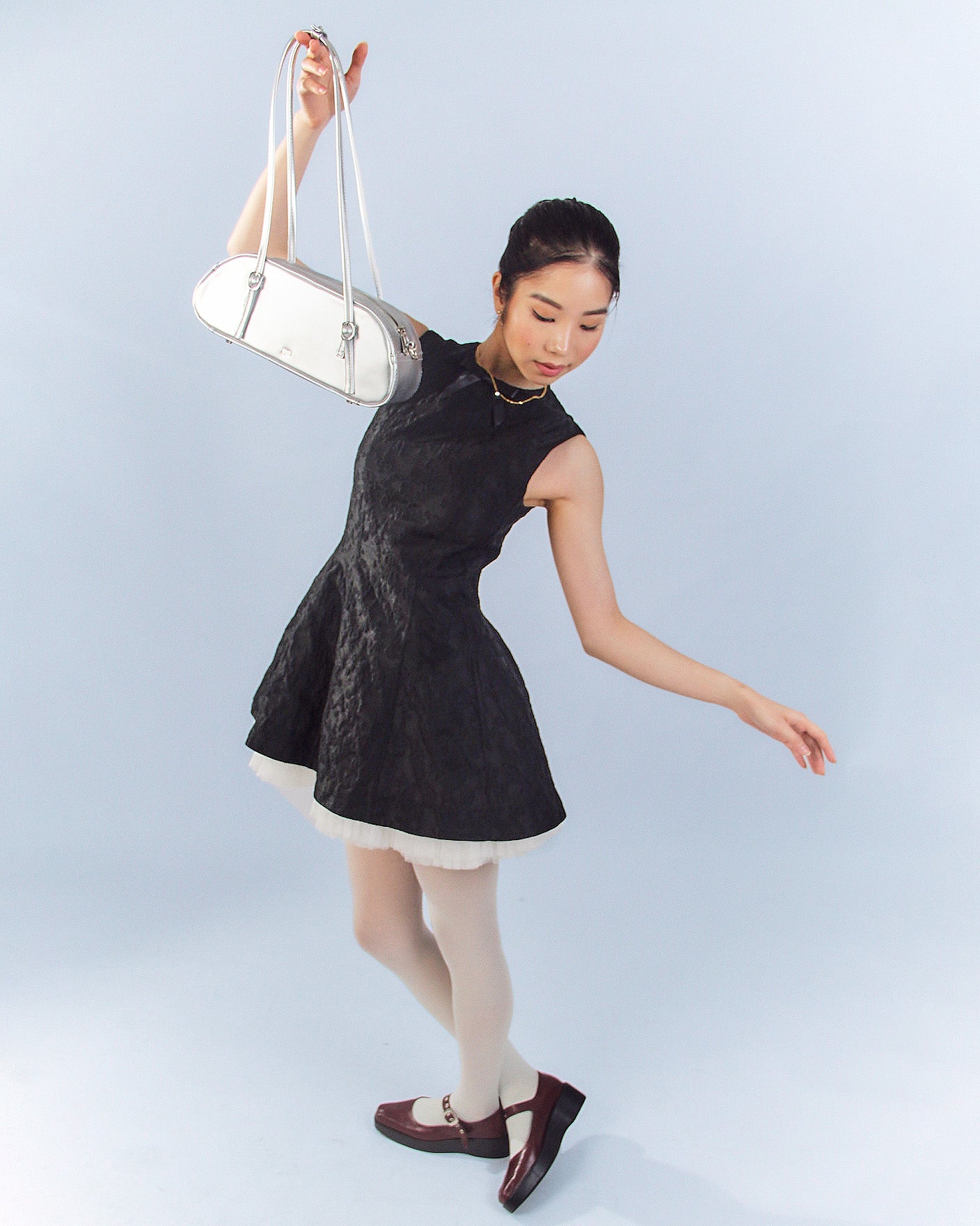 [ON HAND] Baguette Bag in Silver (Matte)