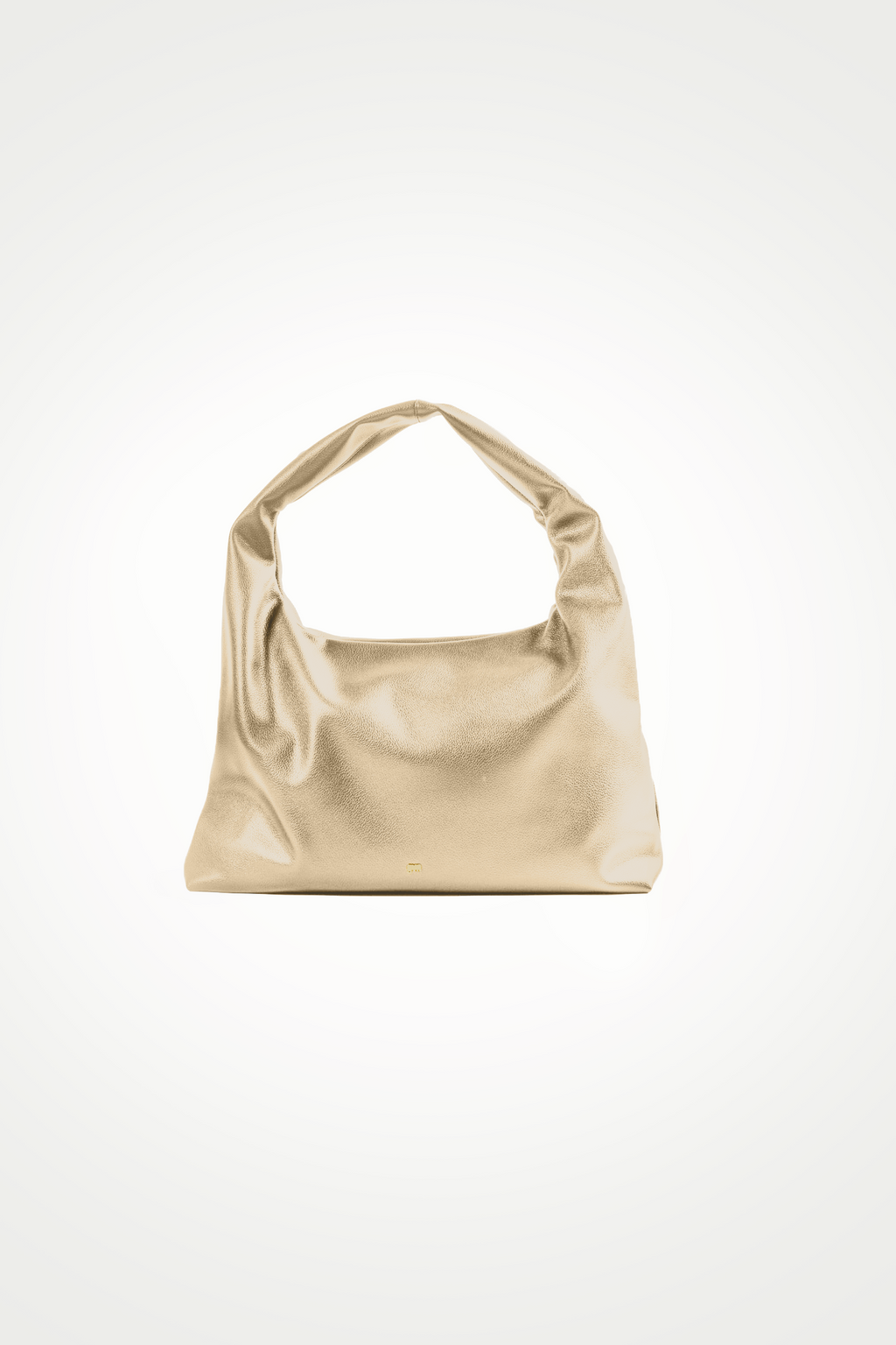 Large Hobo Bag in Gold (Heavy Pebbled)