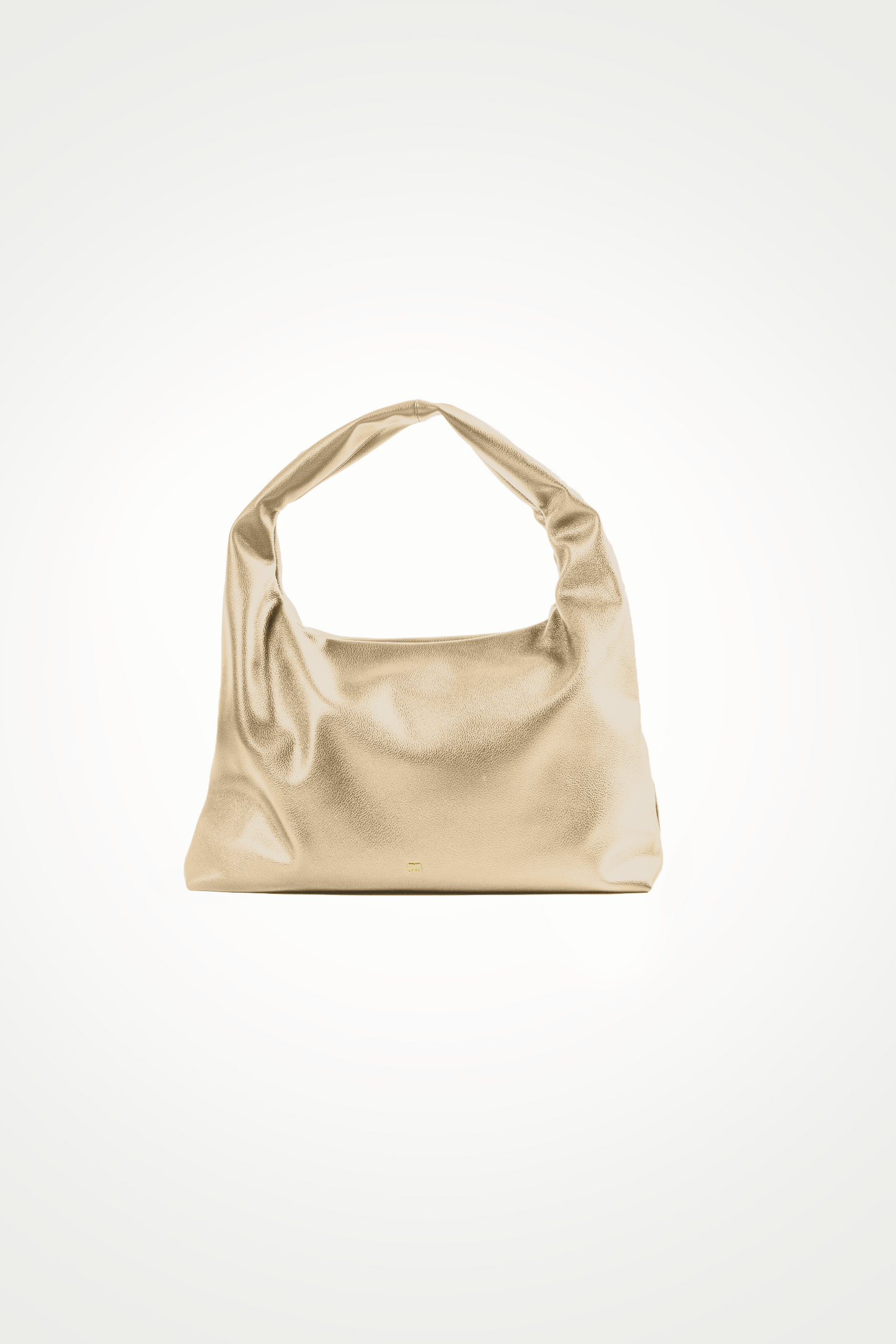 [ON HAND] Large Hobo Bag in Gold (Heavy Pebbled)