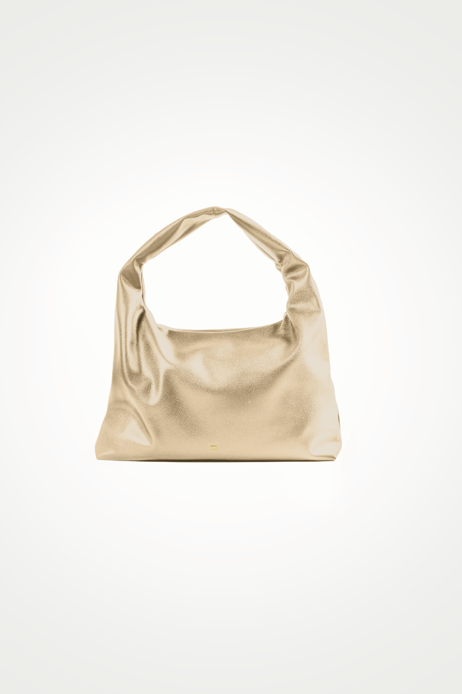 Large Hobo Bag in Gold (Heavy Pebbled)