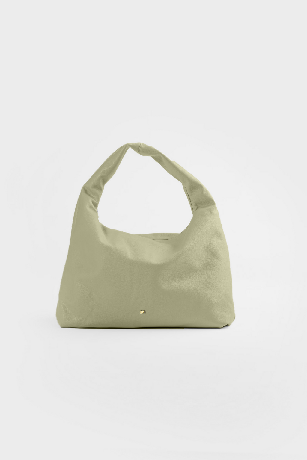 Large Hobo Bag in Sage (Light Pebbled)