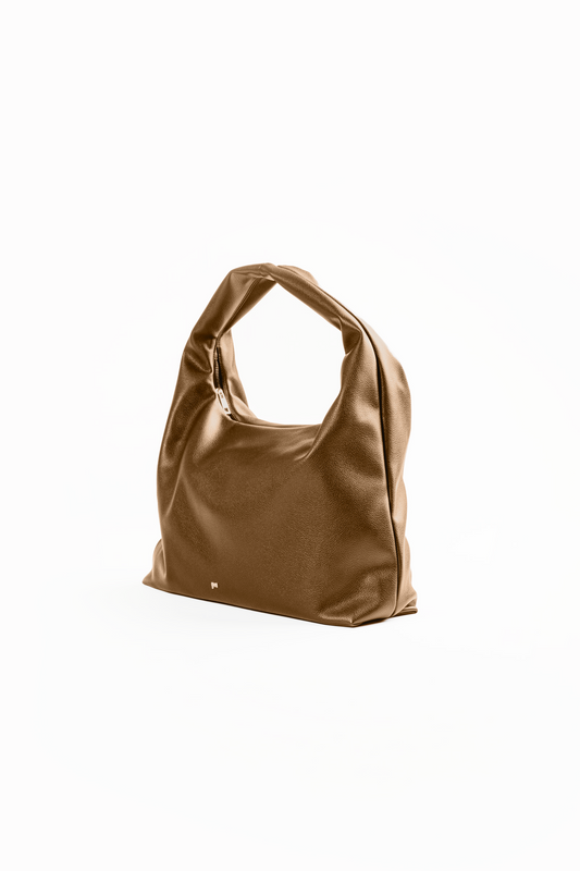 [PRE-ORDER] Large Hobo Bag in Toffee (Light Pebbled)