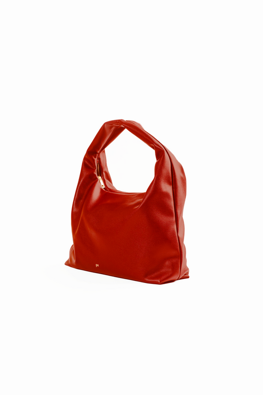 [PRE-ORDER] Large Hobo Bag in Tomato (Heavy Pebbled)