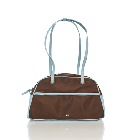 [ON HAND] Medium Nylon Bowler Bag in Slate