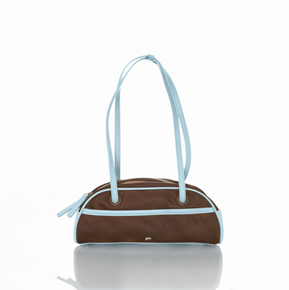 [ON HAND] Small Nylon Bowler Bag in Slate