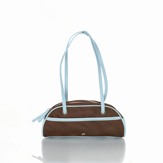 [ON HAND] Small Nylon Bowler Bag in Slate