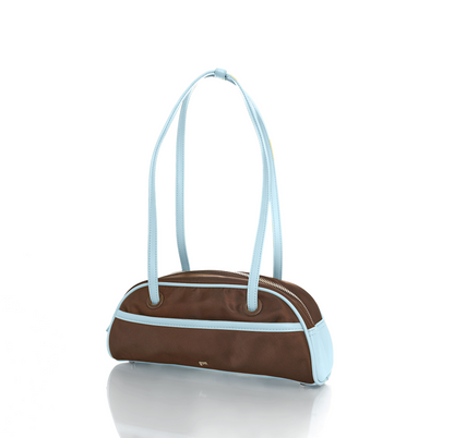 [ON HAND] Small Nylon Bowler Bag in Slate