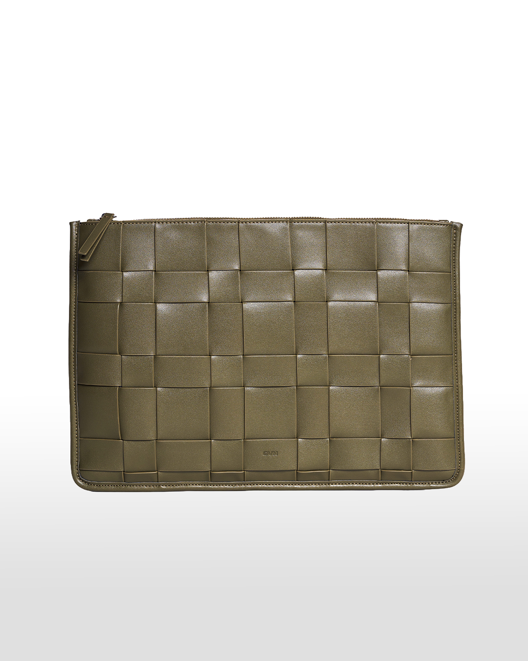 Small Woven Laptop Sleeve in Caper